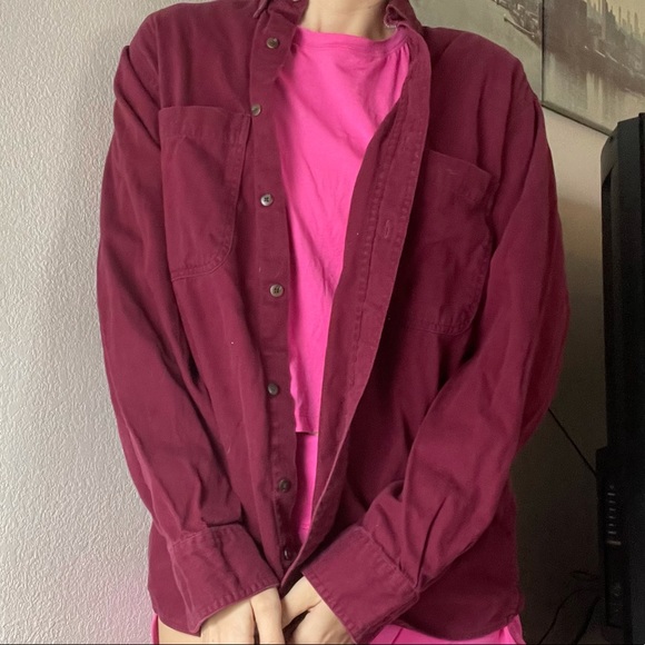 💛Maroon Shacket - Picture 2 of 4